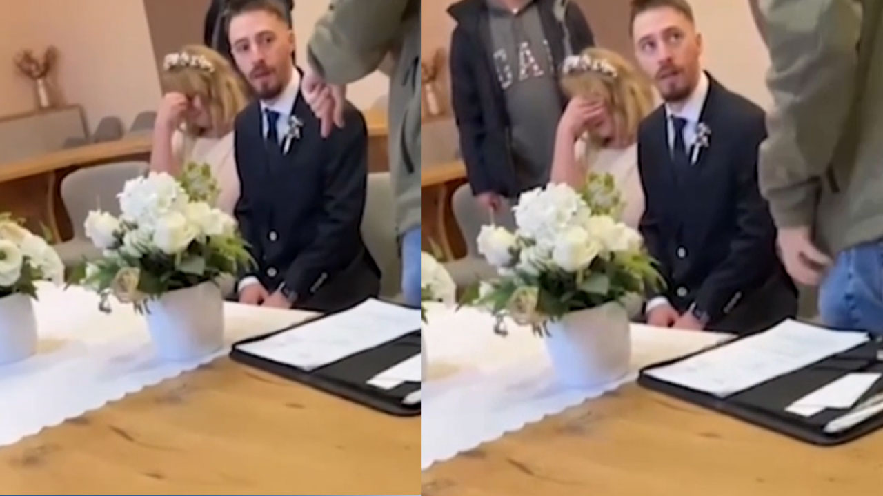 Türk vatandaşının nikah masasında zor anları! Gelin gördükleri karşısında gözyaşlarına boğuldu