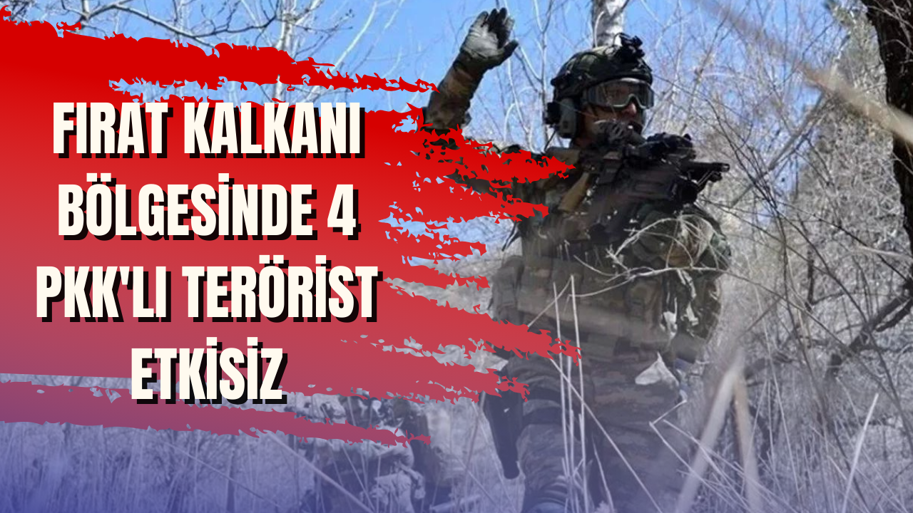 Fırat Kalkanı bölgesinde 4 PKK'lı terörist etkisiz
