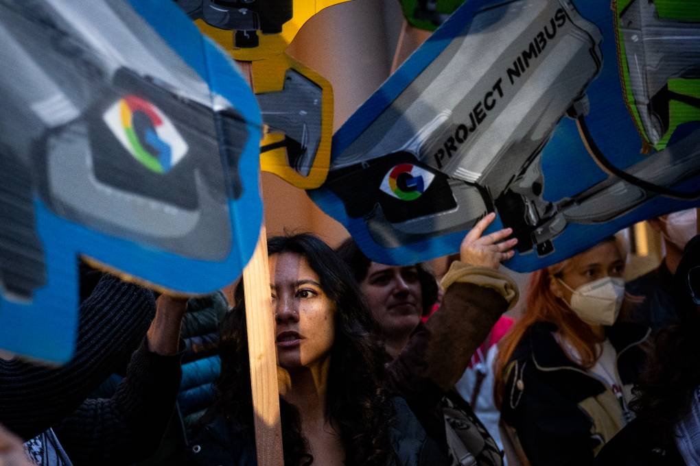 Google ile İsrail arasındaki Nimbus Projesi'ni protesto edildi