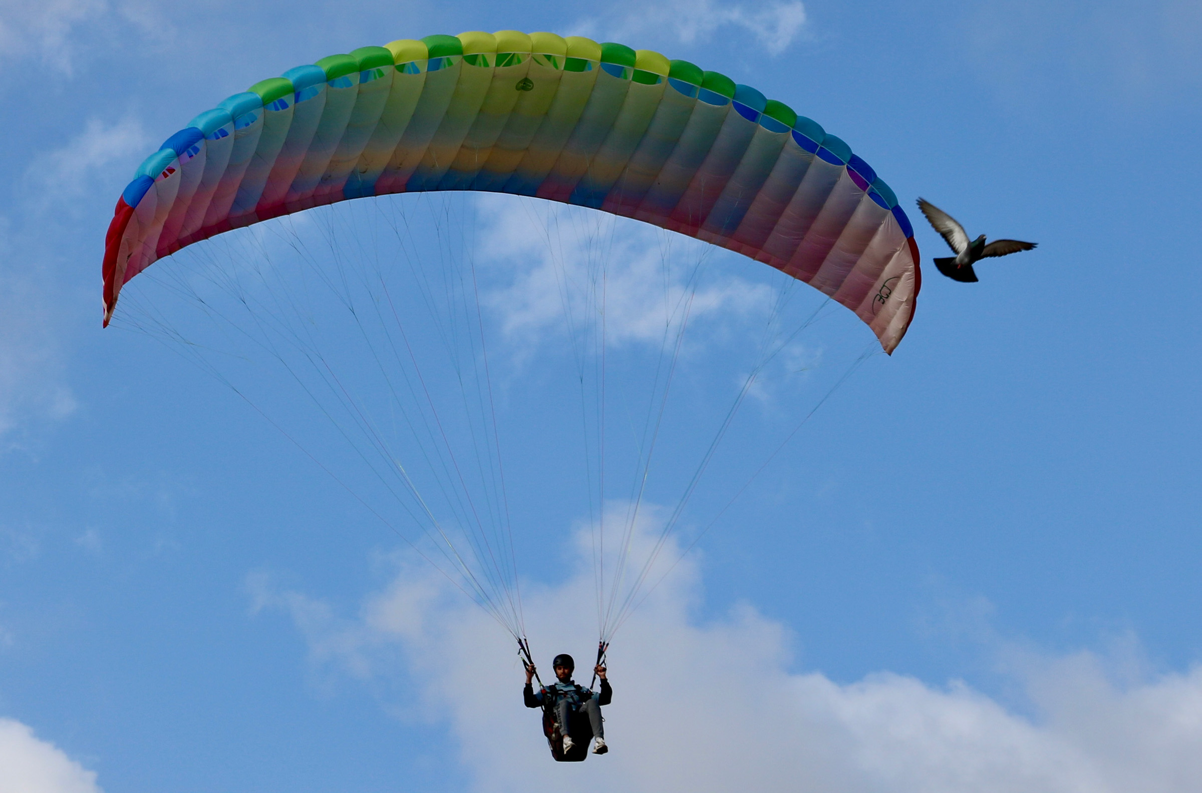 Alanya’da yamaç paraşütü hedef yarışması başladı