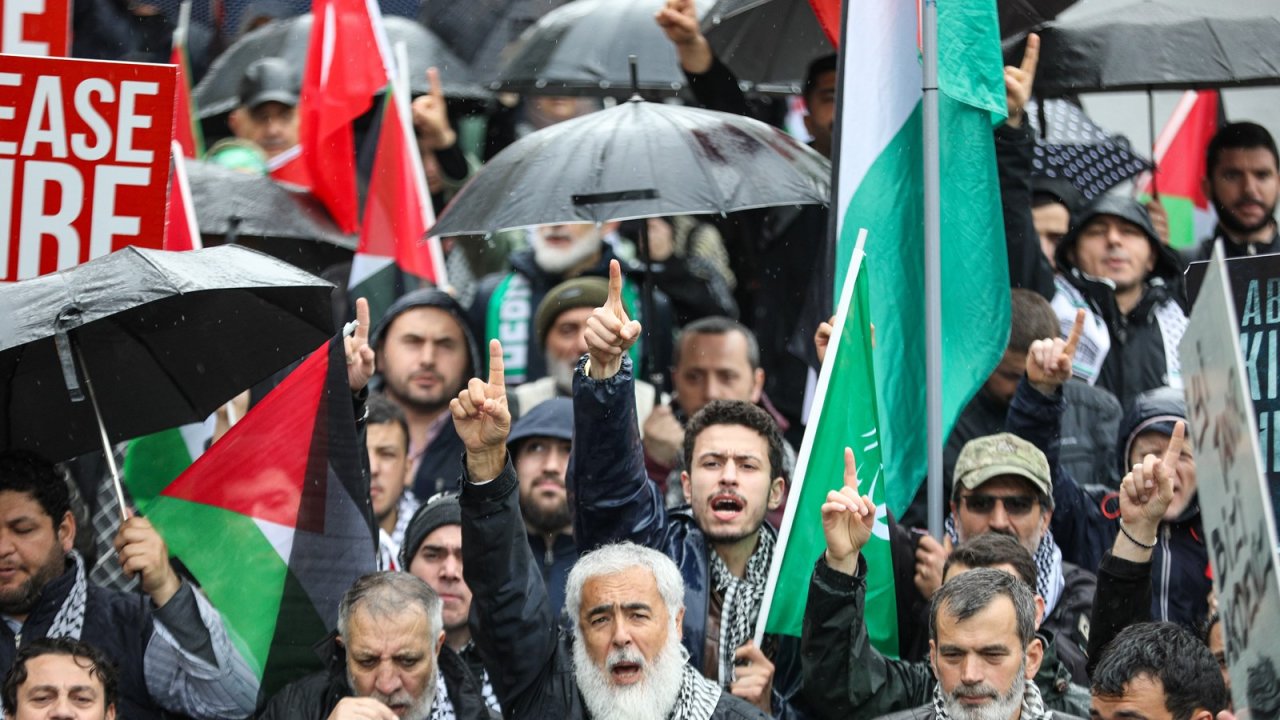 Üsküdar'da İsrail protestosu