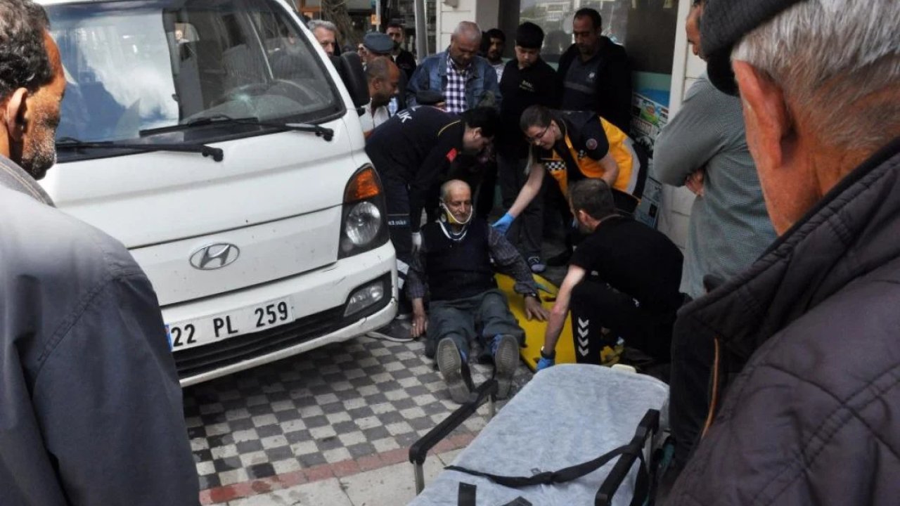 Edirne'de kamyonetin çarptığı yaşlı adam yaralandı