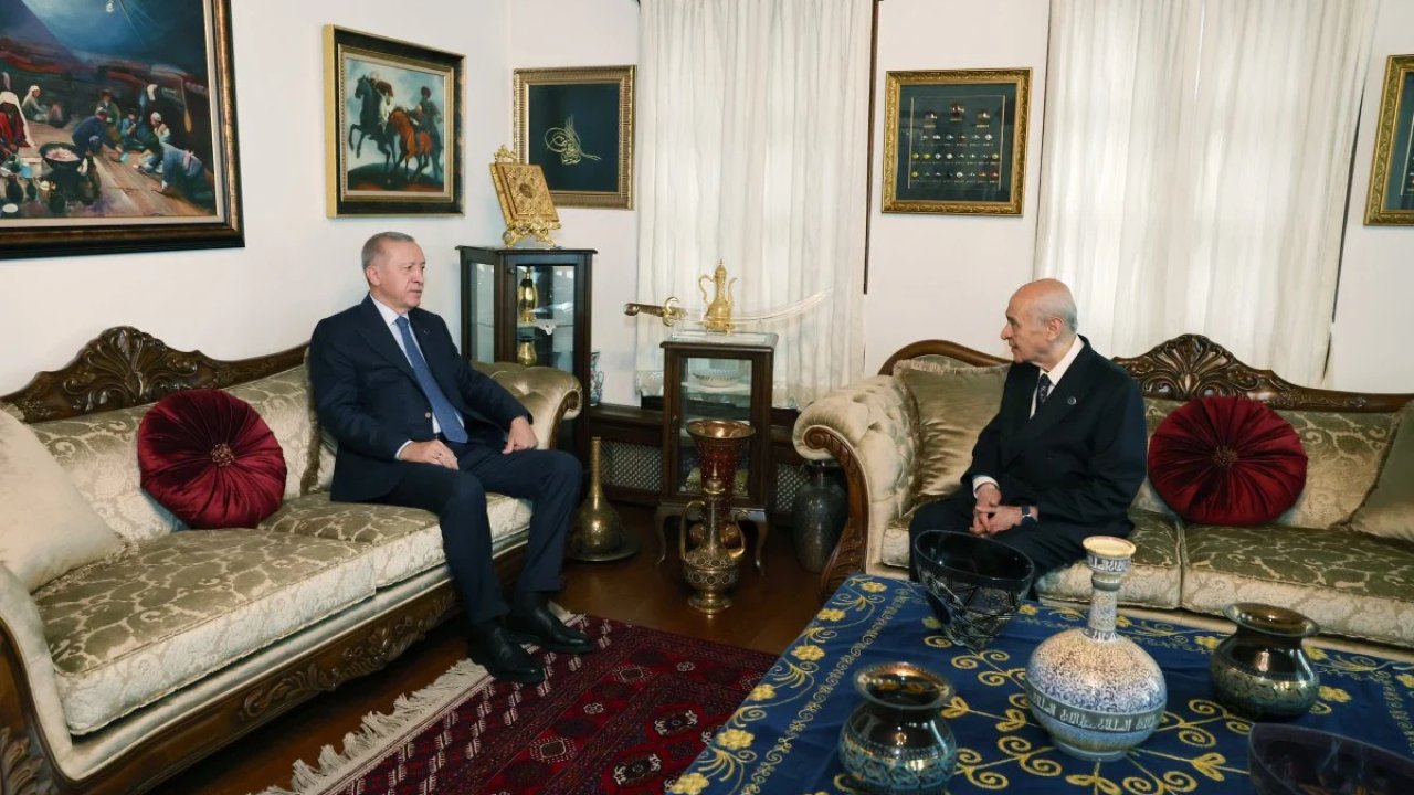 Cumhurbaşkanı Erdoğan ve Devlet Bahçeli ile bir araya geldi
