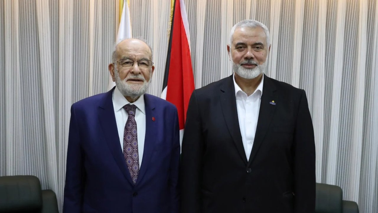 Temel Karamollaoğlu Hamas lideri Haniye ile görüştü