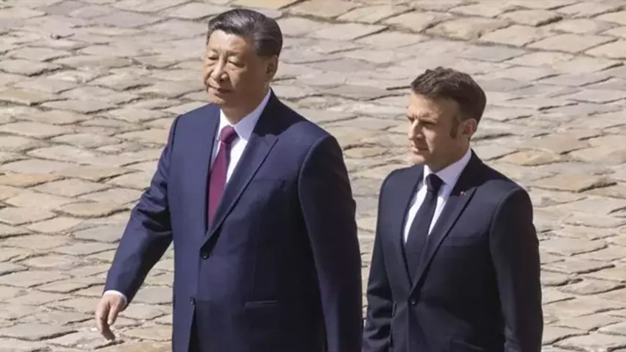 Çin'den 5 yıl sonra Avrupa turu! Macron ve von der Leyen ile görüştü