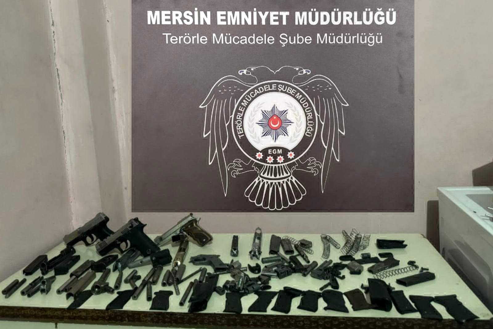 Mersin’de silah yapıp satan şüpheli tutuklandı