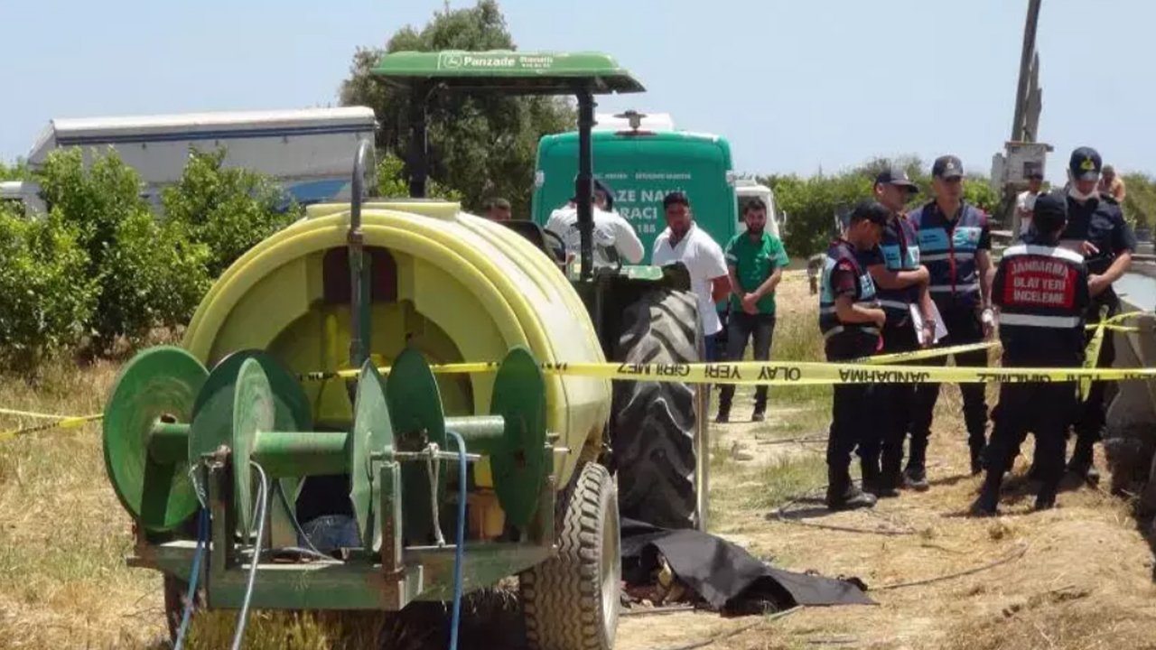 Traktör ile ilaç tankının arasında kıyafetleri dolandı! 15 yaşındaki kızın feci ölümü