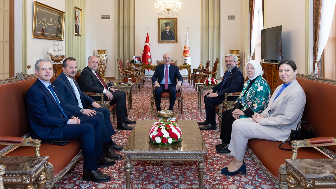TBMM Başkanı Kurtulmuş, Kosova Kalkınma Bakanı Damka'yı kabul etti