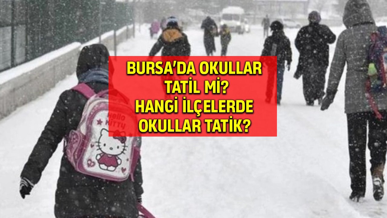 Bursa'da okullar tatil mi, hangi ilçelerde okullar tatil? 29 Kasım Bursa'da okullar tatil mi?