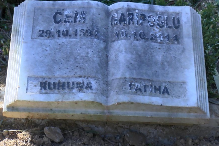 Cem Garipoğlu'nun mezarının son görüntüsü