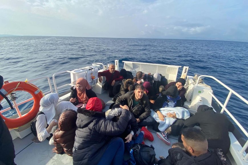İzmir'de 35 kaçak göçmen yakalandı, 46 kaçak göçmen kurtarıldı