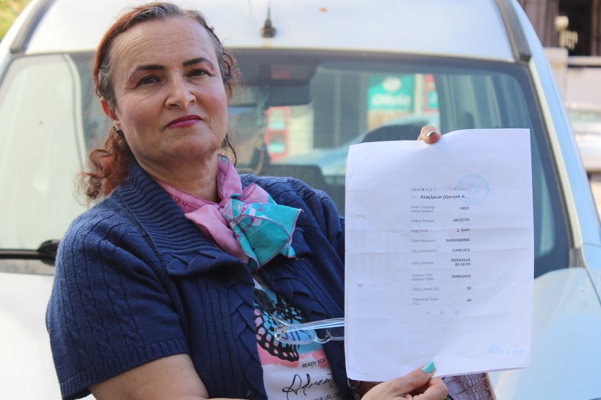 Aracıyla hiç gitmediği İstanbul'dan ceza geldi